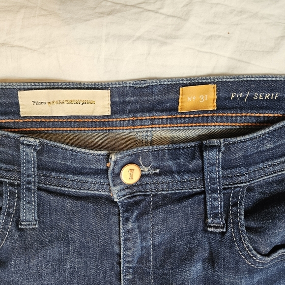 Anthropologie Pilcro & the Letterpress Skinny Jeans Blue Size 31 - Picture 7 of 7